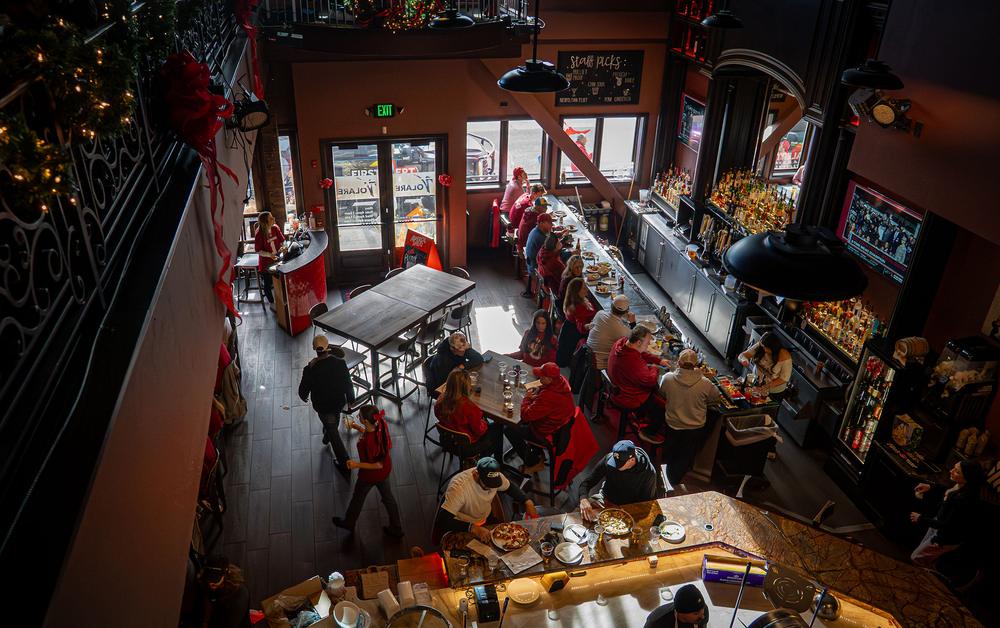 The dining room at Volare on Campus Corner