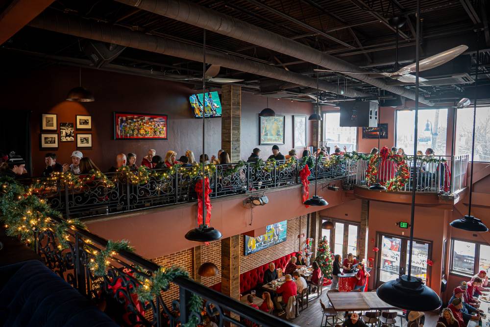 Mezzanine seating area
