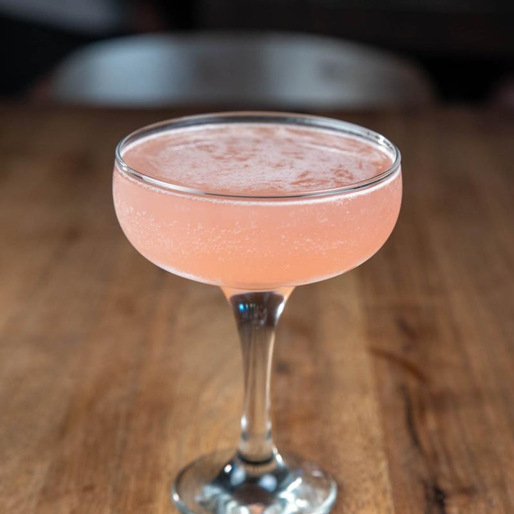 Neopolitan Flirt Cocktail On A Table.