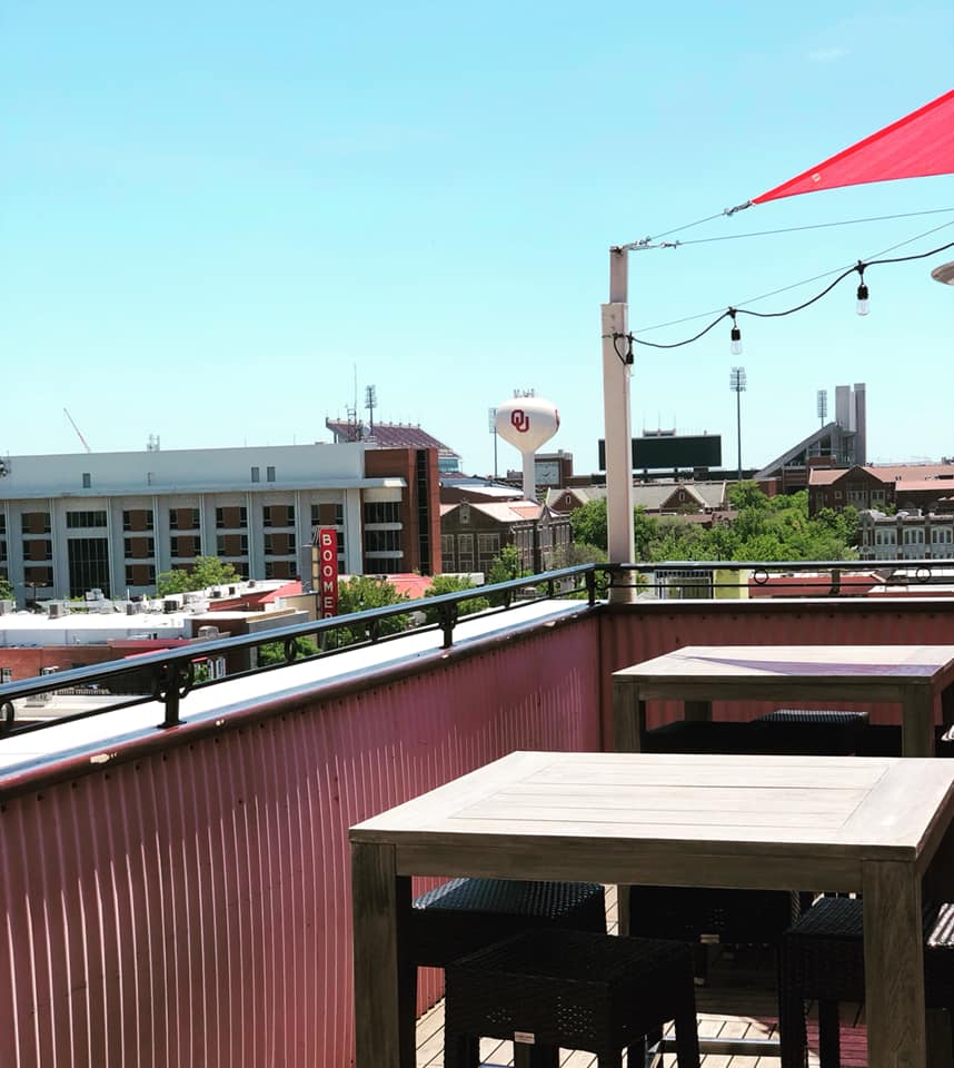 Rooftop outdoor seating